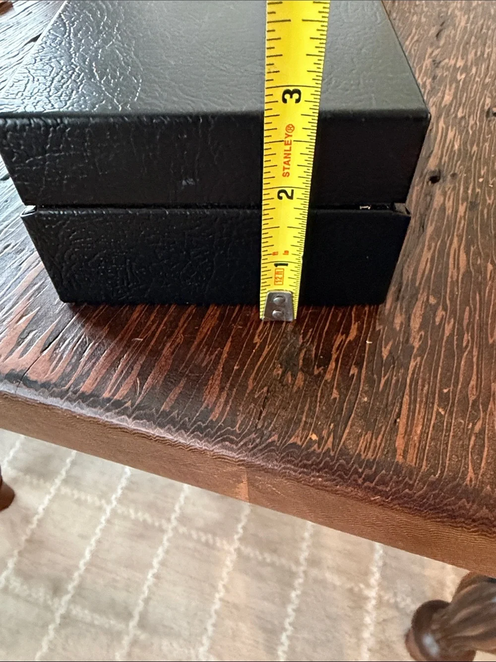 Buddy Products - Vintage Black Index Card File Box with Alphabet Tabs - Black